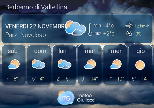 Previsioni Meteo Berbenno di Valtellina