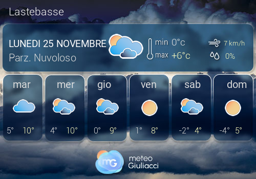 Previsioni Meteo Lastebasse