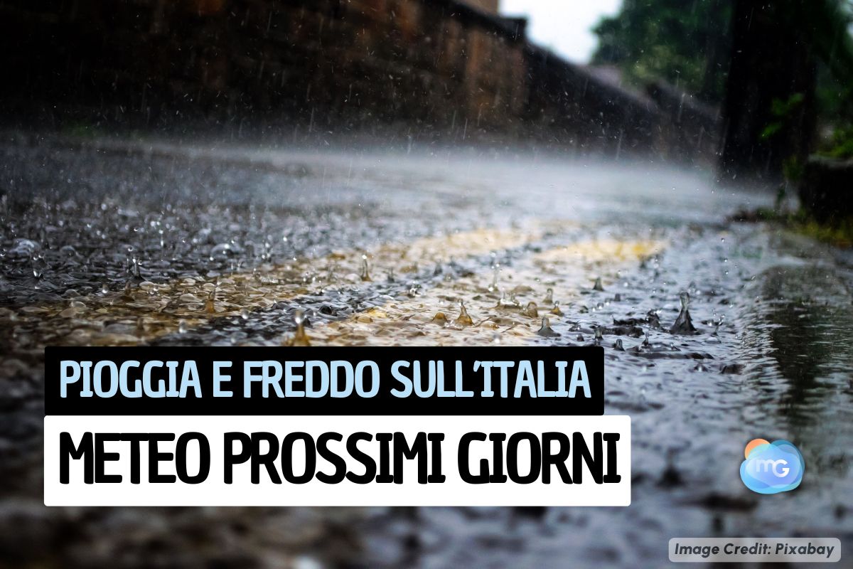 Meteo 5 GIORNI: maltempo su tutta l'Italia con calo delle temperature