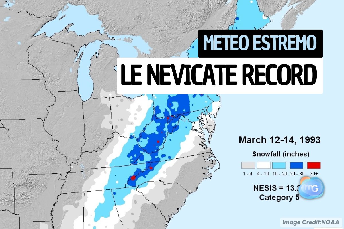 Un metodo per classificare le nevicate storiche